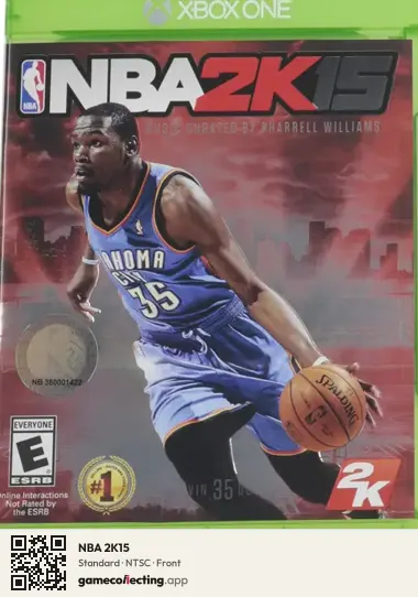 NBA 2K15 Xbox One, NTSC box front