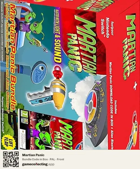 Martian Panic Nintendo Switch, PAL box front