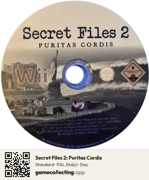 Secret Files 2: Puritas Cordis Nintendo Wii, PAL disc