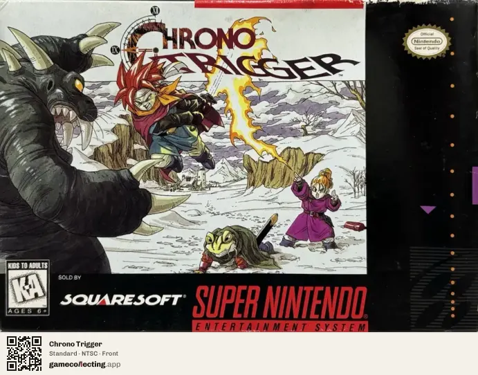 Chrono Trigger Super Nintendo Entertainment System, NTSC box front