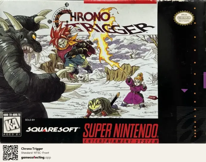 Chrono Trigger Super Nintendo Entertainment System, NTSC box front