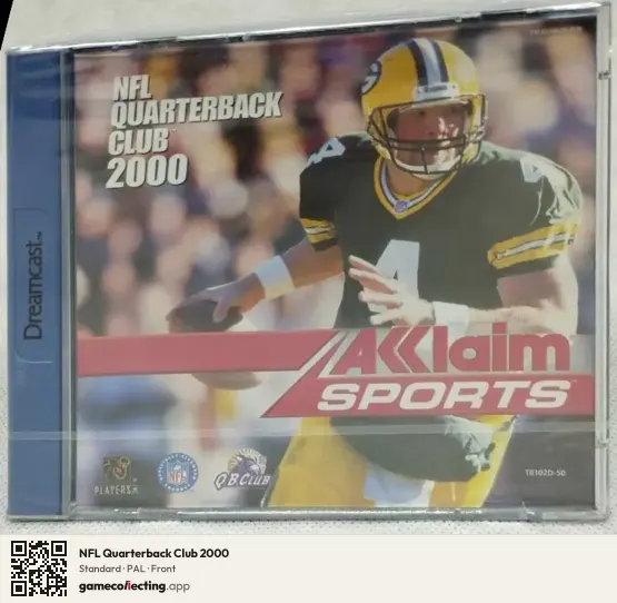 NFL Quarterback Club 2000 Sega Dreamcast, PAL box front