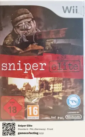 Sniper Elite Nintendo Wii, Germany box front