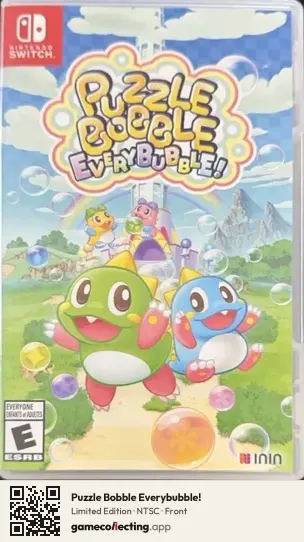 Puzzle Bobble Everybubble! Nintendo Switch, NTSC box front