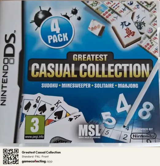 Greatest Casual Collection Nintendo DS, PAL box front