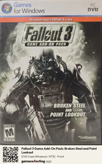 Fallout 3 Game Add-On Pack: Broken Steel and Point Lookout Computer, NTSC box front