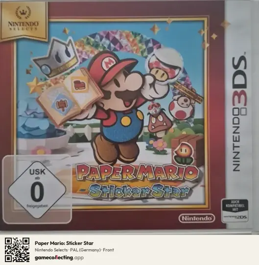 Paper Mario: Sticker Star Nintendo 3DS, Germany box front