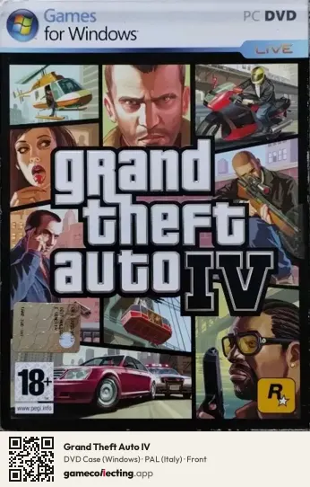 Grand Theft Auto IV Computer, Italy box front