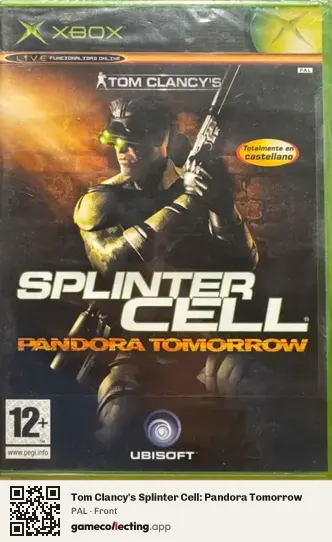 Tom Clancy's Splinter Cell: Pandora Tomorrow Xbox, PAL box front