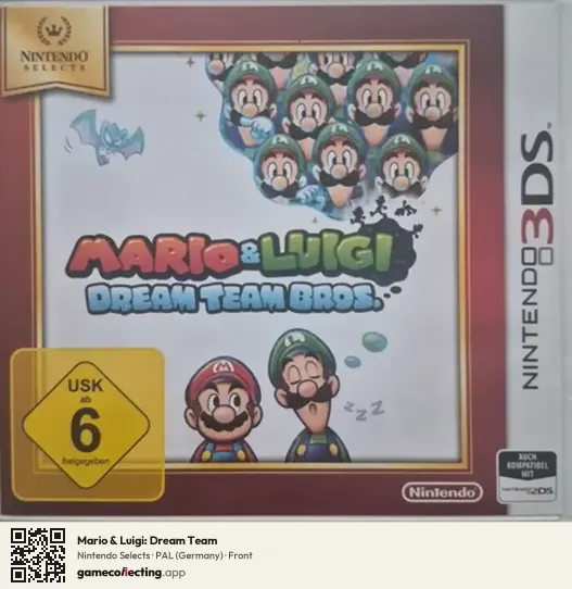 Mario & Luigi: Dream Team Nintendo 3DS, Germany box front