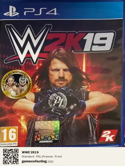 WWE 2K19 PlayStation 4, France box front
