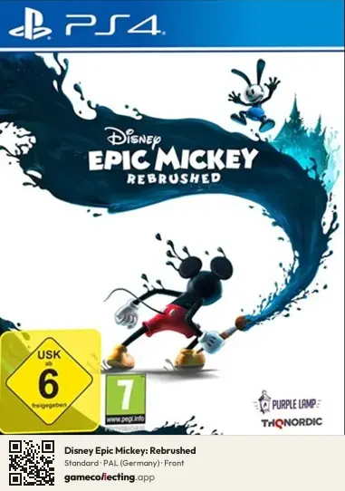 Disney Epic Mickey: Rebrushed PlayStation 4, Germany box front