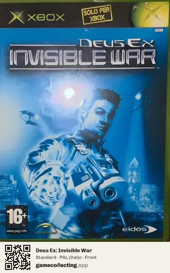 Deus Ex: Invisible War Xbox, Italy box front