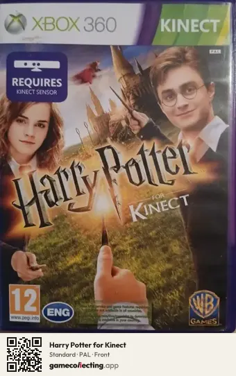 Harry Potter for Kinect Xbox 360, PAL box front