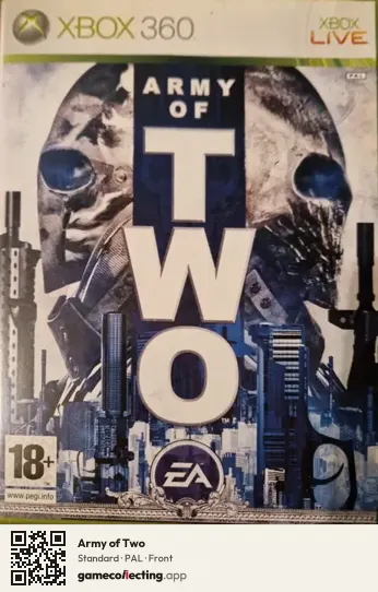 Army of Two Xbox 360, PAL box front