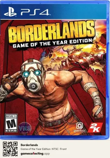 Borderlands PlayStation 4, NTSC box front