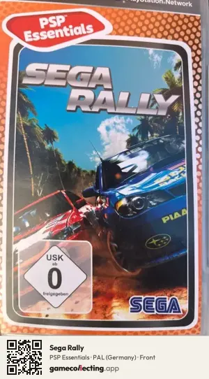 Sega Rally PlayStation Portable, Germany box front