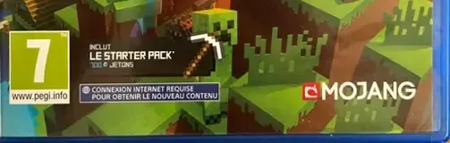 Minecraft, the PEGI square on its front