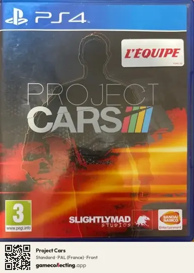 Project Cars PlayStation 4, France box front