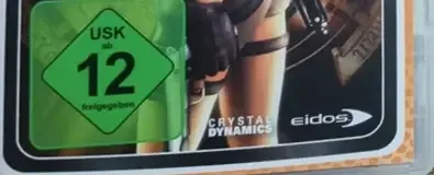 Tomb Raider: Anniversary, the USK square on its front