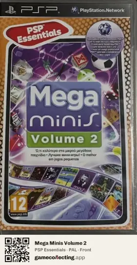 Mega Minis Volume 2 PlayStation Portable, PAL box front
