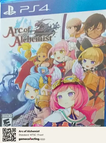 Arc of Alchemist PlayStation 4, NTSC box front