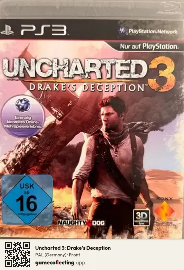 Uncharted 3: Drake's Deception PlayStation 3, Germany box front