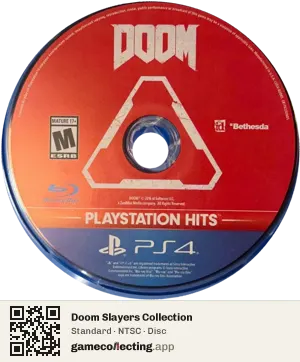 Doom Slayers Collection PlayStation 4, NTSC disc