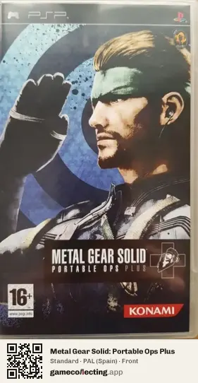 Metal Gear Solid: Portable Ops Plus PlayStation Portable, Spain box front