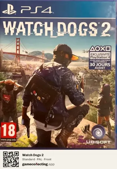 Watch Dogs 2 PlayStation 4, PAL box front