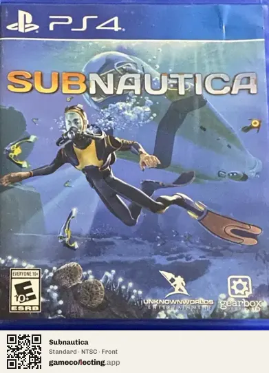 Subnautica PlayStation 4, NTSC box front