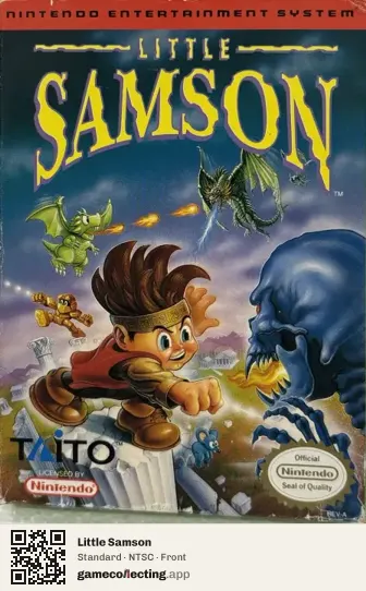 Little Samson Nintendo Entertainment System, NTSC box front