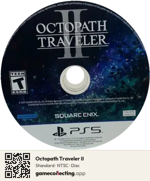 Octopath Traveler II PlayStation 5, NTSC disc