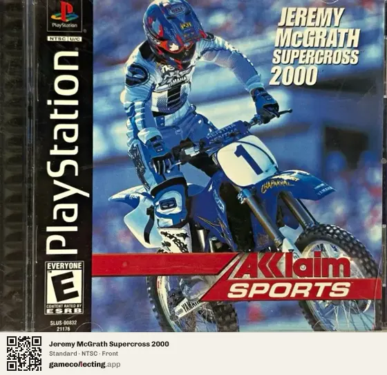 Jeremy McGrath Supercross 2000 PlayStation, NTSC box front