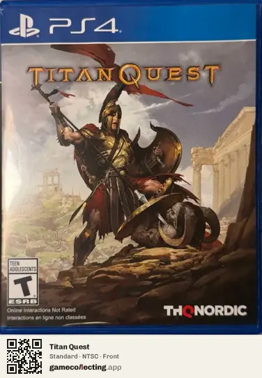 Titan Quest PlayStation 4, NTSC box front