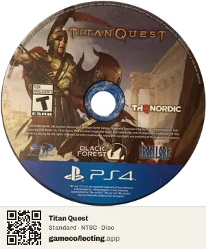 Titan Quest PlayStation 4, NTSC disc