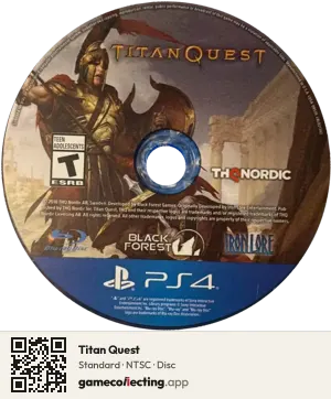 Titan Quest PlayStation 4, NTSC disc