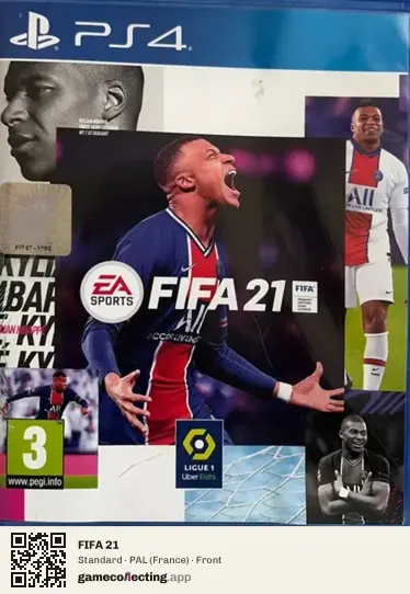 FIFA 21 PlayStation 4, France box front