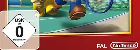New Play Control! Mario Power Tennis, the USK square on its front