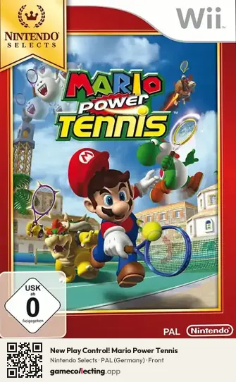 New Play Control! Mario Power Tennis Nintendo Wii, Germany box front