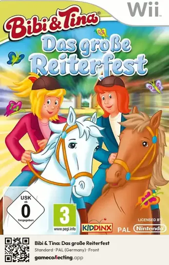 Bibi & Tina: Das große Reiterfest Nintendo Wii, Germany box front