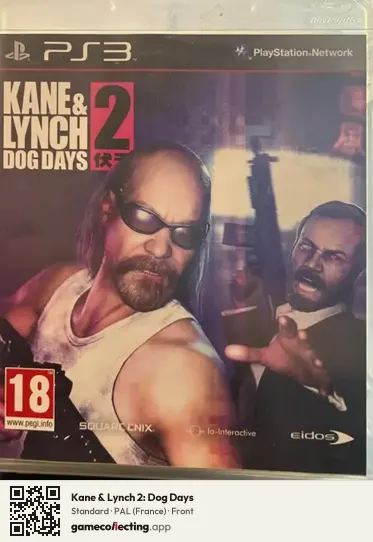 Kane & Lynch 2: Dog Days PlayStation 3, France box front