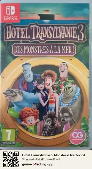 Hotel Transylvania 3: Monsters Overboard Nintendo Switch, France box front