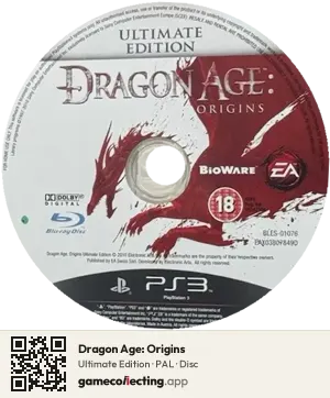 Dragon Age: Origins PlayStation 3, PAL disc