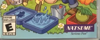 Harvest Moon: Mad Dash, the ESRB box on its front