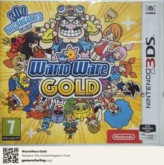 WarioWare Gold Nintendo 3DS, United Kingdom box front