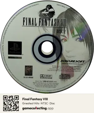 Final Fantasy VIII PlayStation, NTSC disc