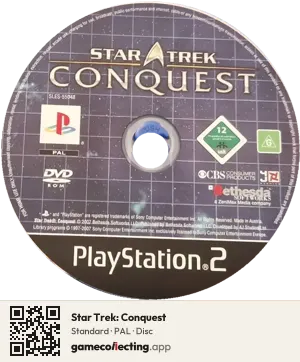 Star Trek: Conquest PlayStation 2, PAL disc