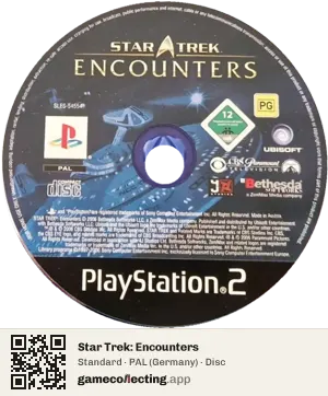 Star Trek: Encounters PlayStation 2, PAL disc