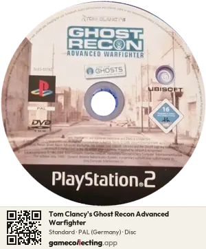 Tom Clancy's Ghost Recon Advanced Warfighter PlayStation 2, PAL disc